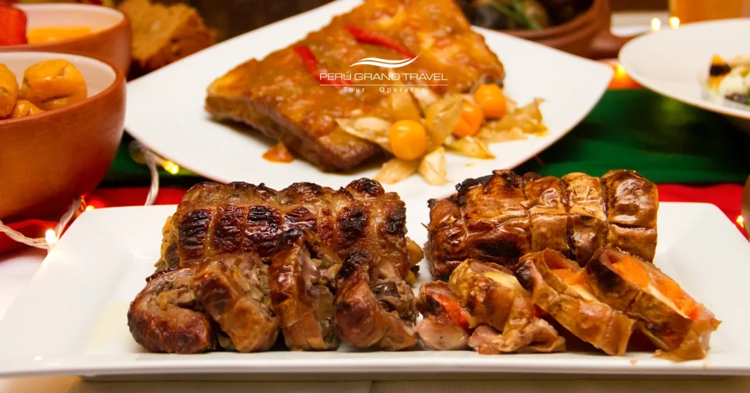 Platos de Navidad tradicional en Perú