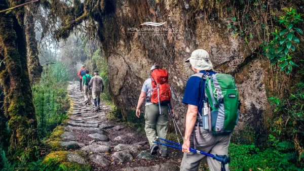 Personas en Camino Inca Clasico, Camino Inca, Personas haciendo trekking, Ruta Camino Inca Clasico, Camino Inca de 4 días