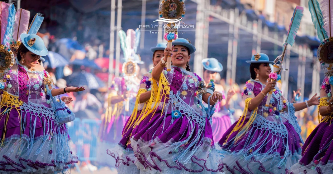 Carnaval em Puno, festivais no Peru, dançarinas em Puno, dançarinas no Peru, Festival da Candelária, festivais peruanos mais famosos