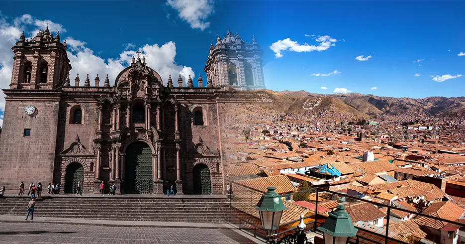 catedral del cusco y el mirador de san blas