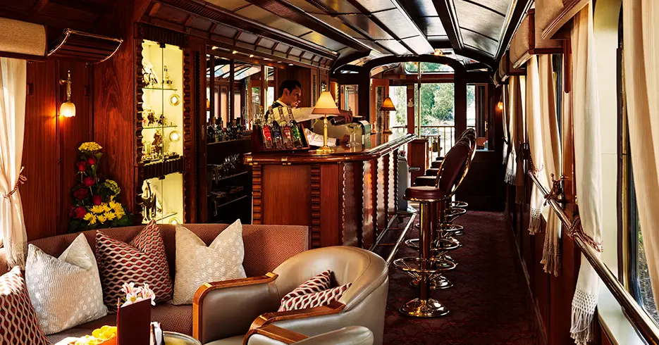 coche bar en el tren lujo machu picchu - Hiram Bingham