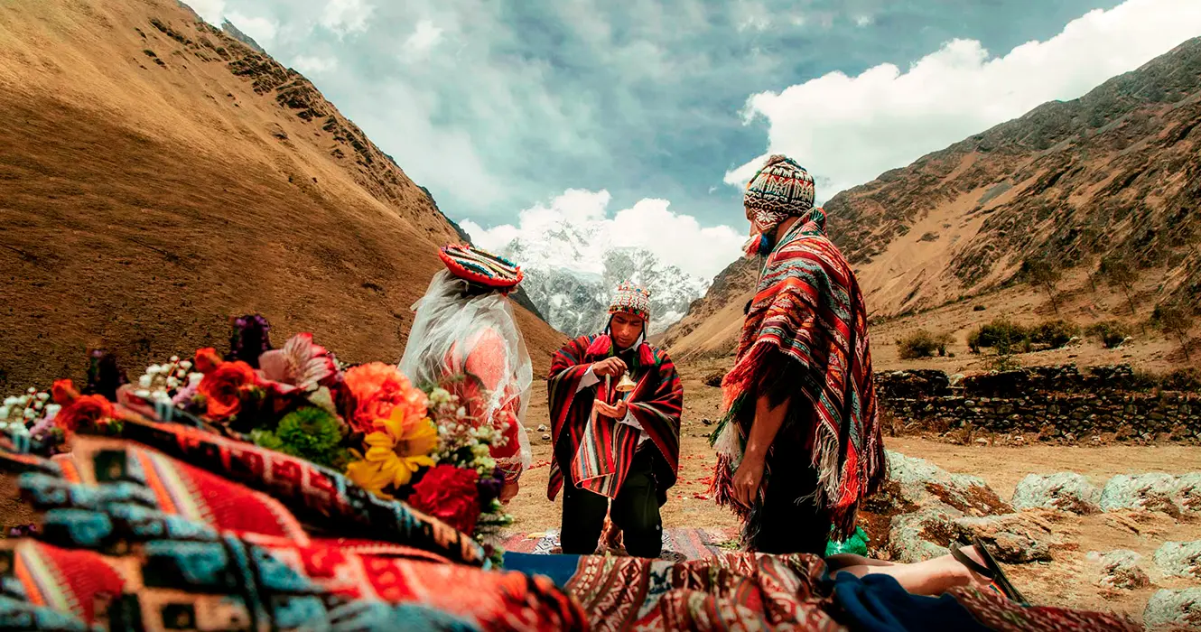 boda andina en cusco, alrededor de la naturaleza