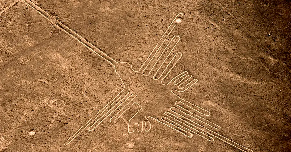 5 Ciudades de Perú que Todo Viajero debe Conocer 14 lineas de nazca en ica en forma de un colibri desde el cielo