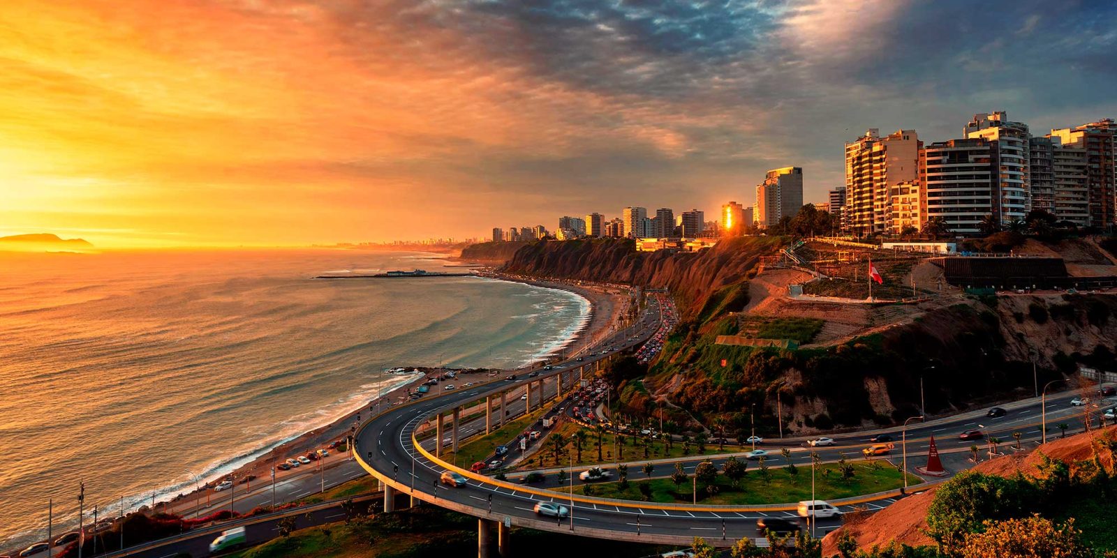 Los 10 mejores lugares turísticos Lima para visitar 10 lugares turisticos lima - miraflores y vista del oceano pacifico y carreteras