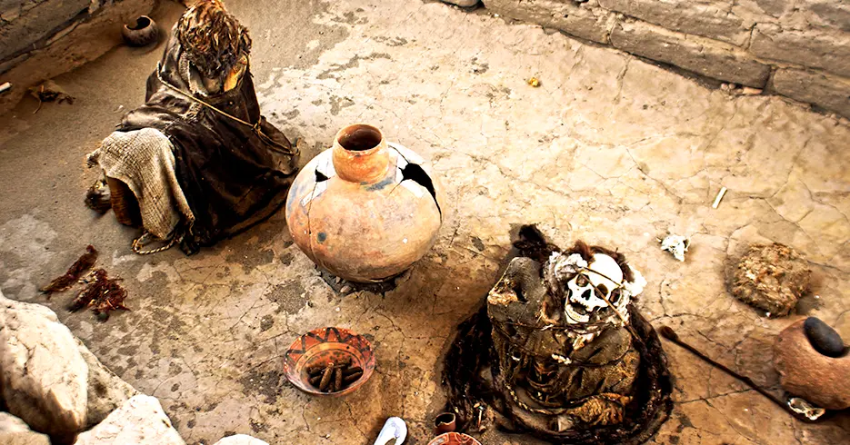 cementerio de Chauchilla cerca de las lineas de nazca