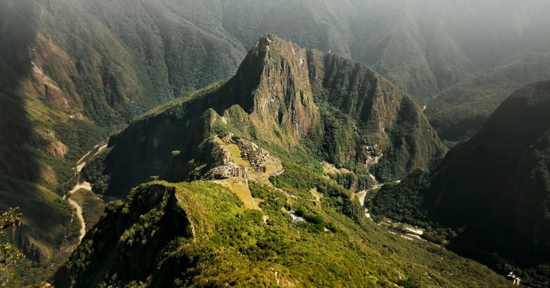 vista de la montaña machu picchu panoramico