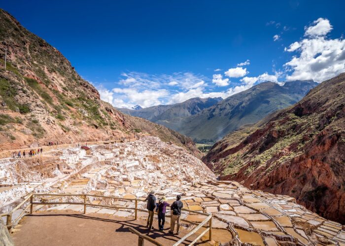 Salineras con personas o turistas