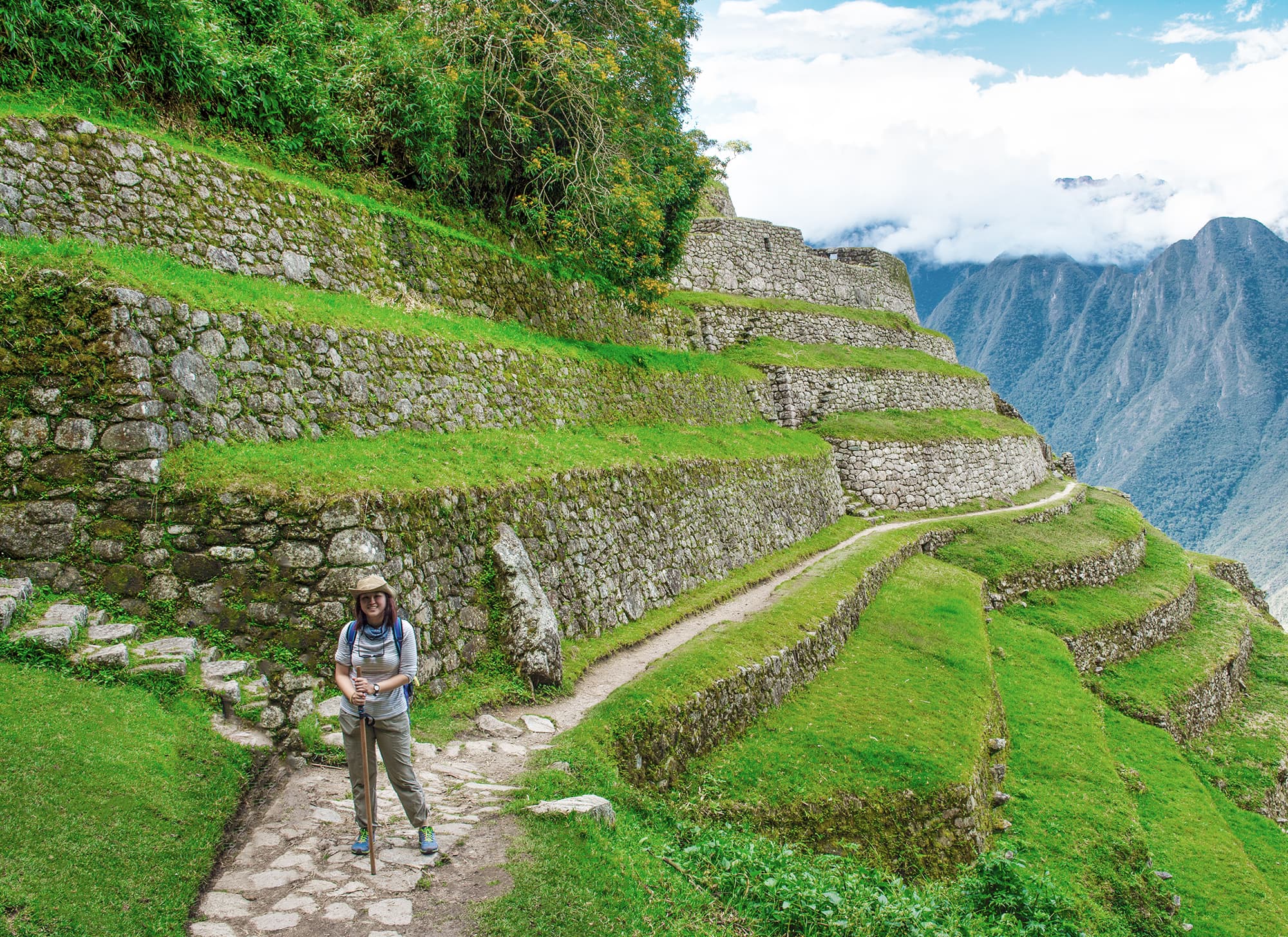 Una chica en el Camino Inca