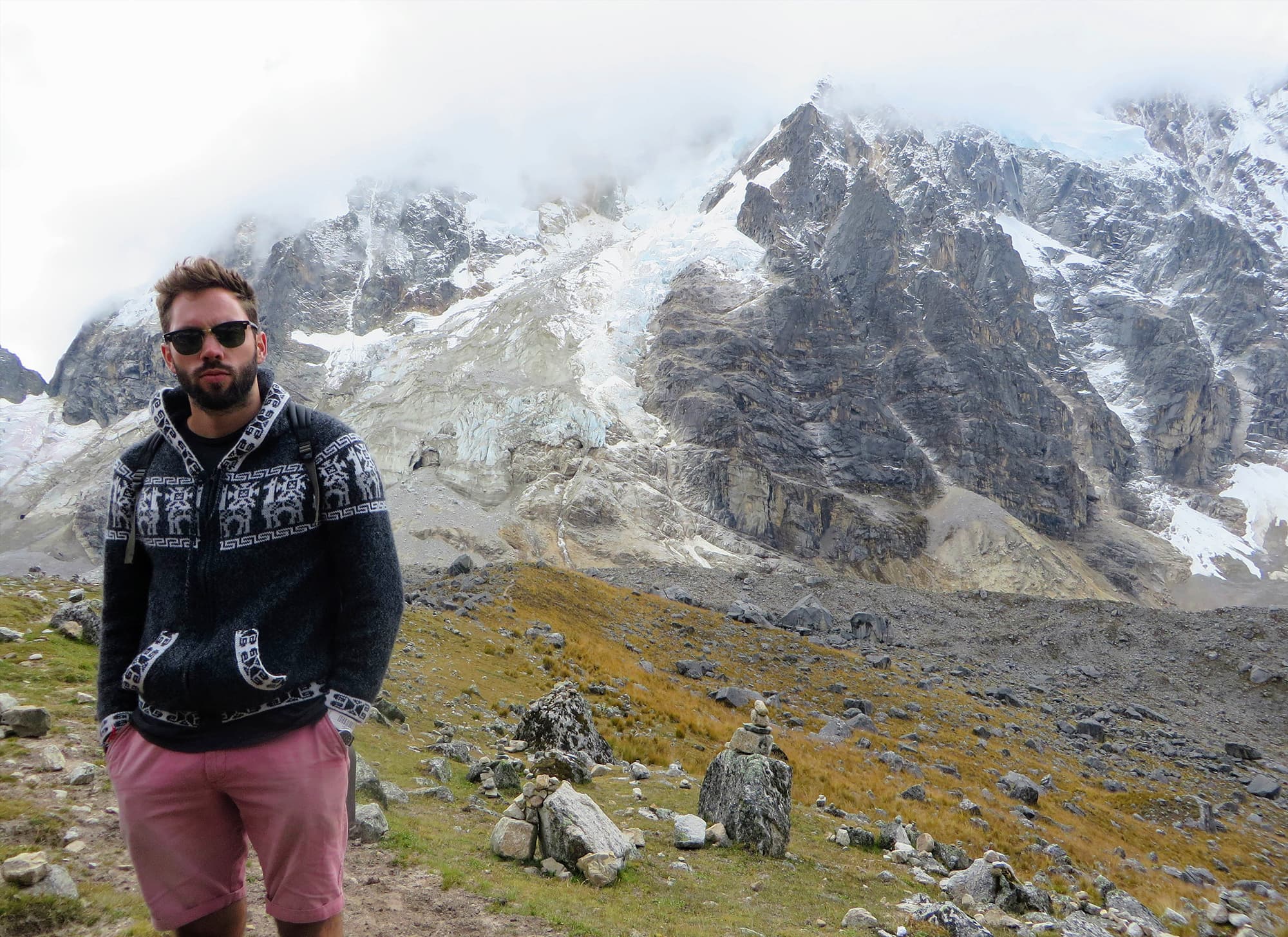 Un turista en Salkantay trek