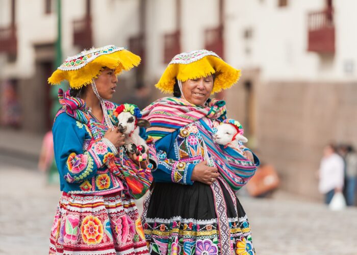 Señoras tipicas de Cusco